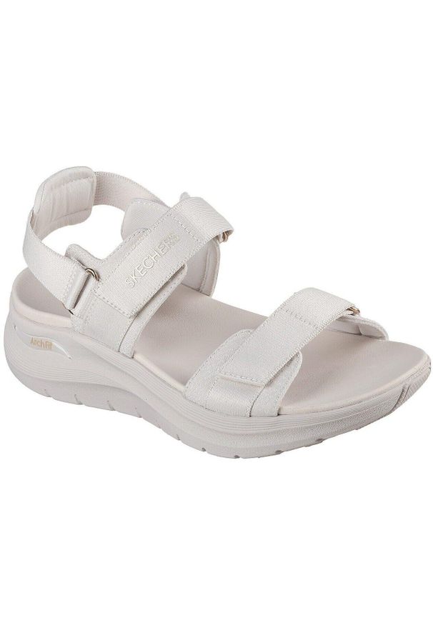 skechers - Sandały Skechers Arch Fit 2.0 - Go-ge, Kobiety. Kolor: biały. Materiał: materiał