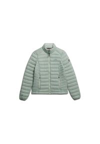 Damska kurtka puchowa Superdry. Kolor: szary. Materiał: puch. Sezon: zima #1