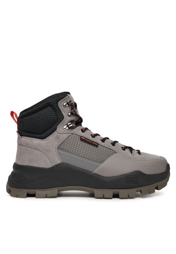 Tommy Jeans Trekkingi Tjm Hybrid Boot EM0EM01633 Szary. Kolor: szary. Materiał: zamsz, skóra. Sport: turystyka piesza