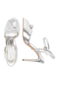 Gino Rossi - GINO ROSSI Sandały CEO-ROSE-LT2091-W Srebrny. Kolor: srebrny. Materiał: skóra #9