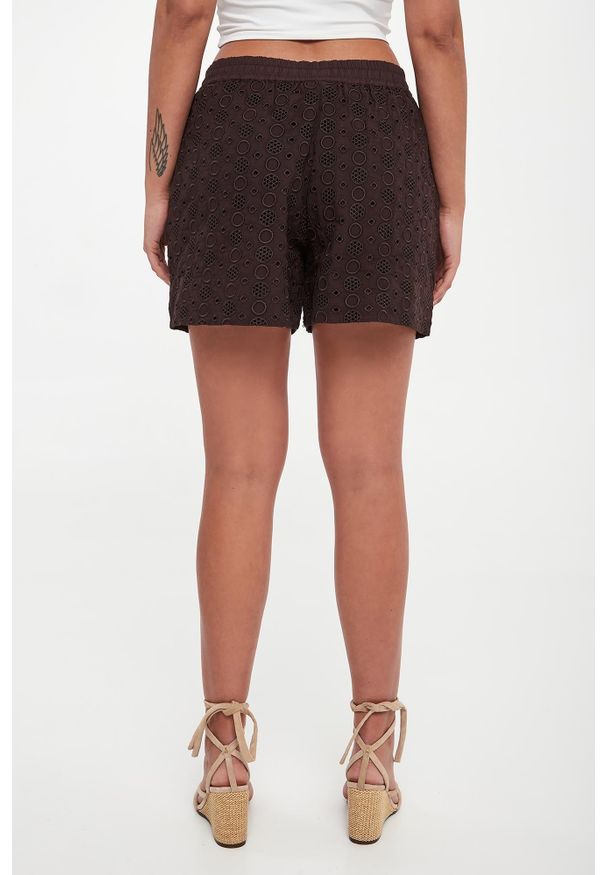 Pinko - Szorty damskie ażurowe Liz PINKO. Wzór: ażurowy