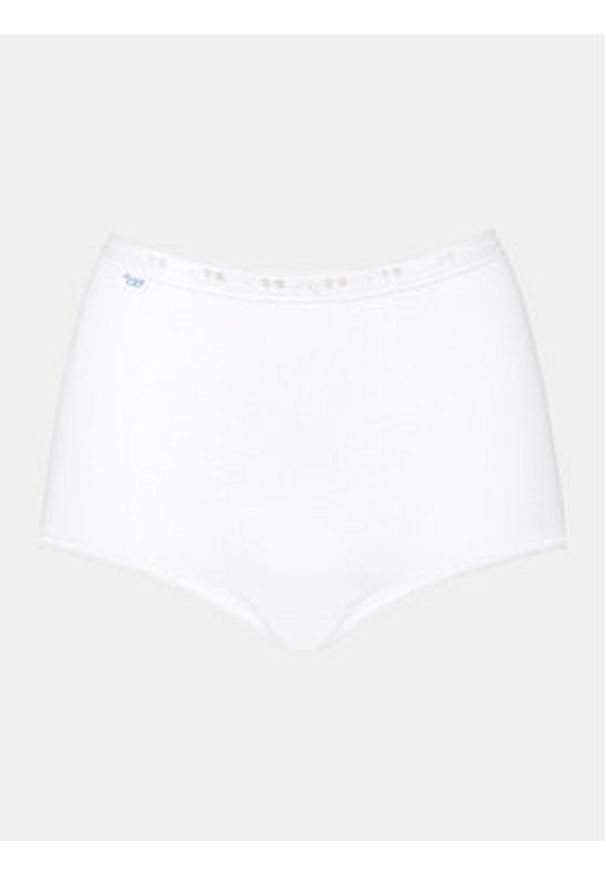 Sloggi Figi klasyczne z wysokim stanem Basic 10007656 Biały. Stan: podwyższony. Kolor: biały. Materiał: bawełna