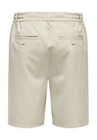 Only & Sons Szorty materiałowe Lou 22032473 Beżowy Regular Fit. Kolor: beżowy. Materiał: syntetyk #6