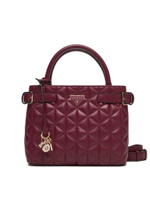 Guess Torebka Paisleigh HWQG98 83050 Bordowy. Kolor: czerwony. Materiał: skórzane