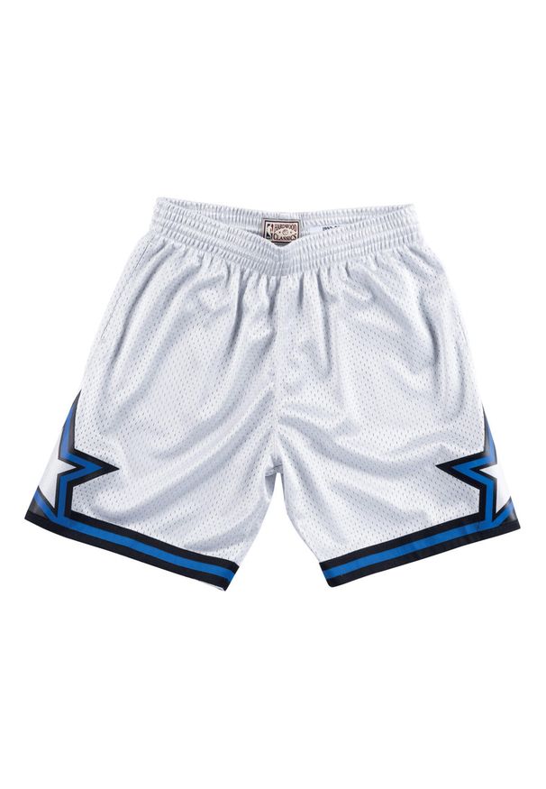 Mitchell & Ness - Krótki Orlando Magic platinum. Kolor: szary. Długość: krótkie. Sport: koszykówka