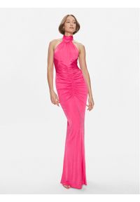 Pinko Sukienka wieczorowa Marmilla 102860 A1JS Różowy Slim Fit. Kolor: różowy. Materiał: wiskoza. Styl: wizytowy #1