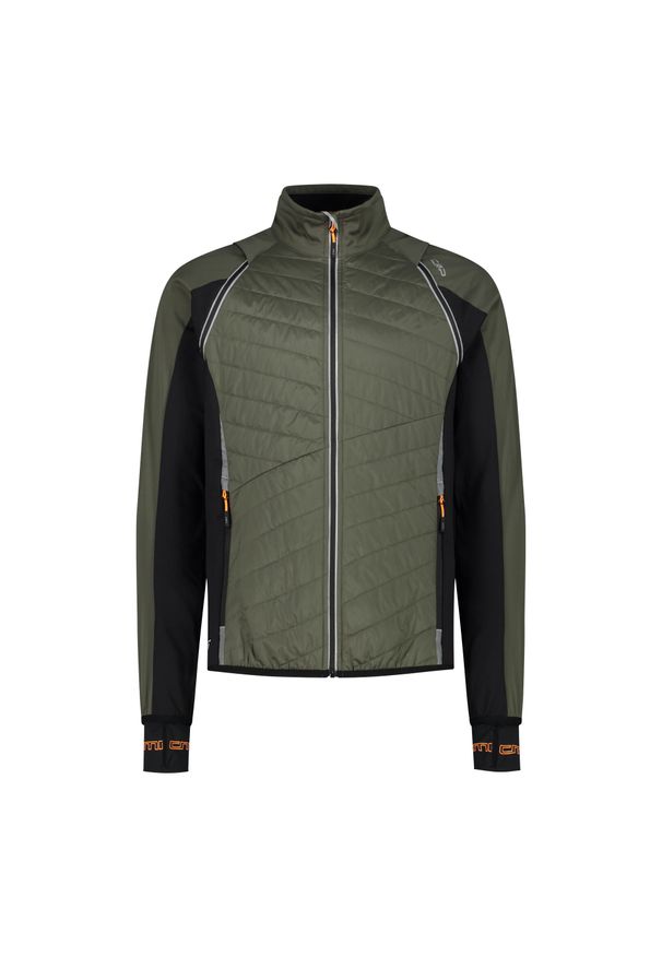 Kurtka męska turystyczna CMP 30A2647. Typ kołnierza: kaptur. Kolor: zielony. Materiał: softshell. Sport: turystyka piesza