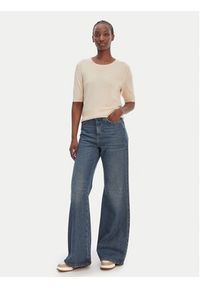 BOSS Sweter C_Fiaffu 50557077 Beżowy Regular Fit. Kolor: beżowy. Materiał: syntetyk #4