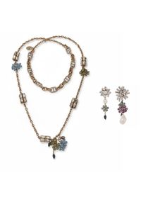 Zestaw naszyjnik i kolczyki Weekend Max Mara. Materiał: złote. Kolor: złoty #1