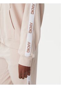 DKNY Piżama YI90040 Beżowy Relaxed Fit. Kolor: beżowy. Materiał: syntetyk