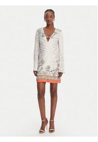 Just Cavalli Sukienka codzienna 80PAO948 NS846 Kolorowy Regular Fit. Okazja: na co dzień. Materiał: wiskoza. Wzór: kolorowy. Typ sukienki: proste. Styl: casual #2