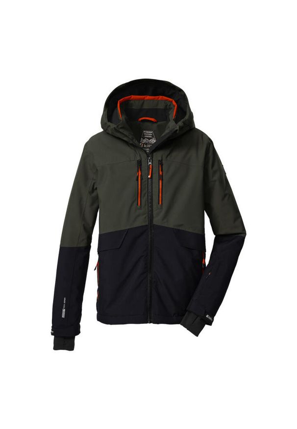 Kurtka narciarska z kapturem dla dzieci Killtec KSW 201. Typ kołnierza: kaptur. Kolor: szary, wielokolorowy, zielony. Sezon: zima. Sport: narciarstwo