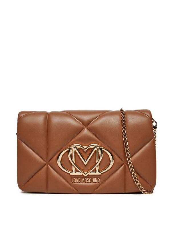 Love Moschino - LOVE MOSCHINO Torebka JC4043PP1MLC0201 Brązowy. Kolor: brązowy. Materiał: skórzane