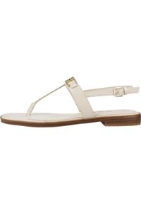 Guess - Sandały GUESS FLJREL LEA21 Nago. Kolor: różowy. Materiał: syntetyk, skóra. Sport: turystyka piesza