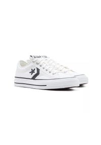 Buty Mężczyzna Converse Star Player 76 Premium biały. Kolor: czarny, biały, wielokolorowy. Materiał: materiał, skóra