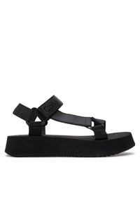 Calvin Klein Jeans Sandały Sandal Velcro Webbing Dc YW0YW01353 Czarny. Kolor: czarny. Materiał: materiał #1