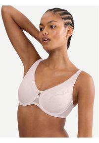 Triumph Biustonosz z fiszbiną Wild Rose Sensation 10205953 Różowy. Kolor: różowy. Materiał: syntetyk #1