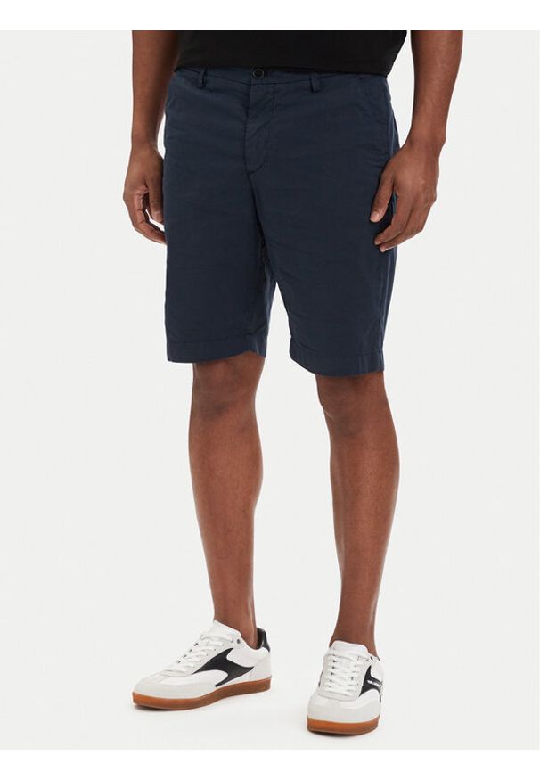 Karl Lagerfeld - KARL LAGERFELD Szorty materiałowe 265320 562802 Granatowy Regular Fit. Kolor: niebieski. Materiał: bawełna