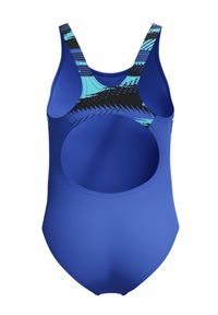 Strój kąpielowy jednoczęściowy dziewczęcy na basen Speedo HyperBoom. Kolor: niebieski, zielony, wielokolorowy
