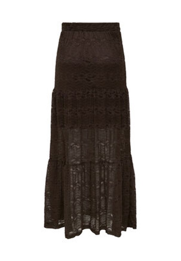 only - ONLY Spódnica maxi Luna 15353206 Brązowy Regular Fit. Kolor: brązowy. Materiał: syntetyk