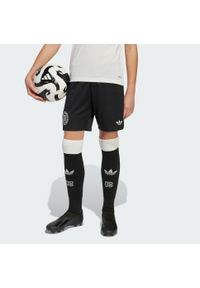Adidas - Szorty Germany Anniversary Kids. Kolor: czarny, biały, wielokolorowy. Materiał: materiał. Sport: piłka nożna