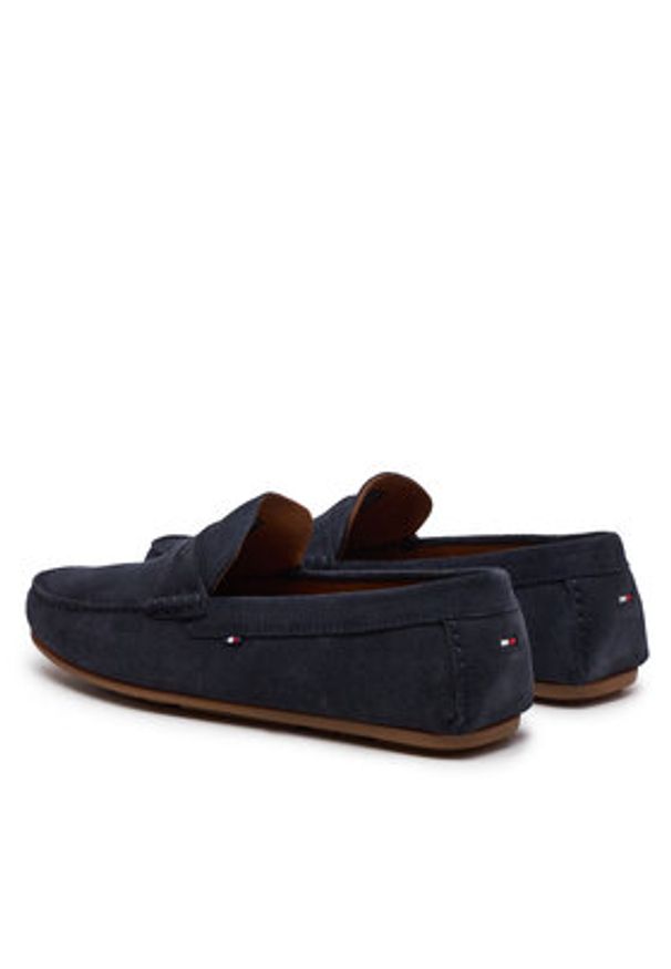 TOMMY HILFIGER - Tommy Hilfiger Mokasyny Casual Hilfiger Suede Driver FM0FM04998 Granatowy. Okazja: na co dzień. Kolor: niebieski. Materiał: zamsz, skóra. Styl: casual