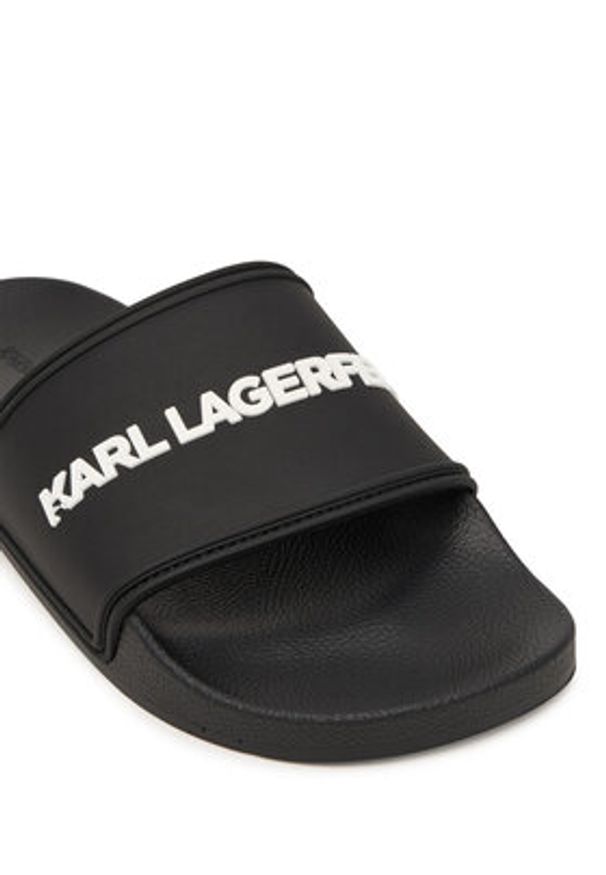 Karl Lagerfeld - KARL LAGERFELD Klapki Kondo II KL70004C Czarny. Kolor: czarny. Materiał: syntetyk