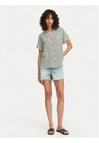 Vero Moda Koszula Bumpy 10310139 Zielony Regular Fit. Kolor: zielony. Materiał: wiskoza #4