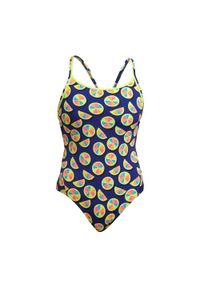 FUNKITA - Strój pływacki jednoczęściowy damski Funkita Diamond Back One Piece. Kolor: żółty, wielokolorowy