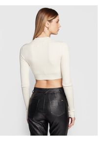 Calvin Klein Jeans Sweter J20J220446 Écru Slim Fit. Materiał: lyocell #4
