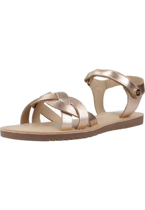 Gioseppo - Sandały GIOSEPPO 75332G Brąz. Kolor: wielokolorowy, brązowy, zielony. Materiał: skóra. Sezon: lato