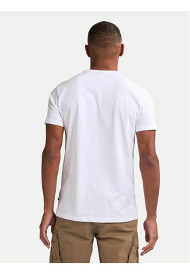 Petrol Industries T-Shirt M-1050-TSR600 Biały Regular Fit. Kolor: biały. Materiał: bawełna