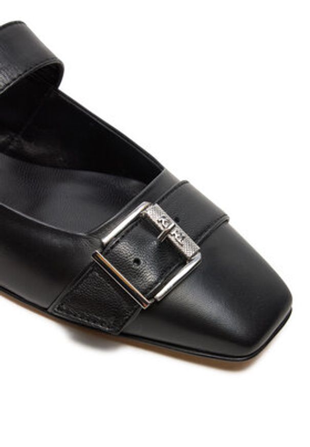 Karl Lagerfeld - KARL LAGERFELD Baleriny Konnie KL40186 Czarny. Kolor: czarny. Materiał: skóra