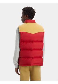 Levi's® Bezrękawnik Western Super Puffer A5634-0003 Czerwony Regular Fit. Kolor: czerwony. Materiał: syntetyk. Długość rękawa: bez rękawów #9