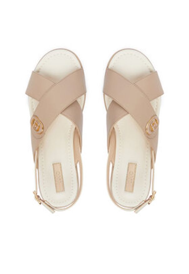 Liu Jo Sandały Flo 03 SA6141 P0102 Beżowy. Kolor: beżowy. Materiał: skóra