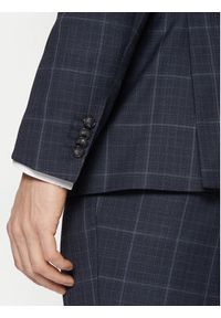 BOSS Garnitur H-Huge 50518097 Granatowy Slim Fit. Kolor: niebieski. Materiał: wełna #11