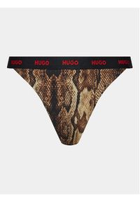 Hugo Dół od bikini Exotika Tanga 50510791 Brązowy. Kolor: brązowy. Materiał: syntetyk #4