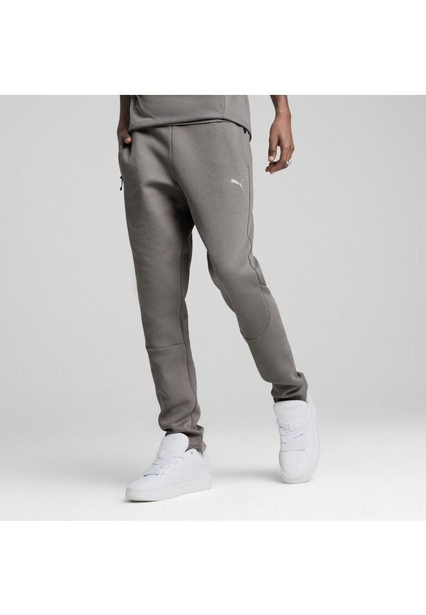 Puma - Męskie spodnie EVOSTRIPE PUMA Cast Iron Gray. Kolor: szary. Materiał: dresówka. Sport: piłka nożna