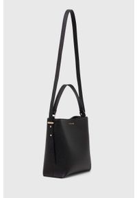 Trussardi Jeans - Trussardi torebka kolor czarny. Kolor: czarny #3