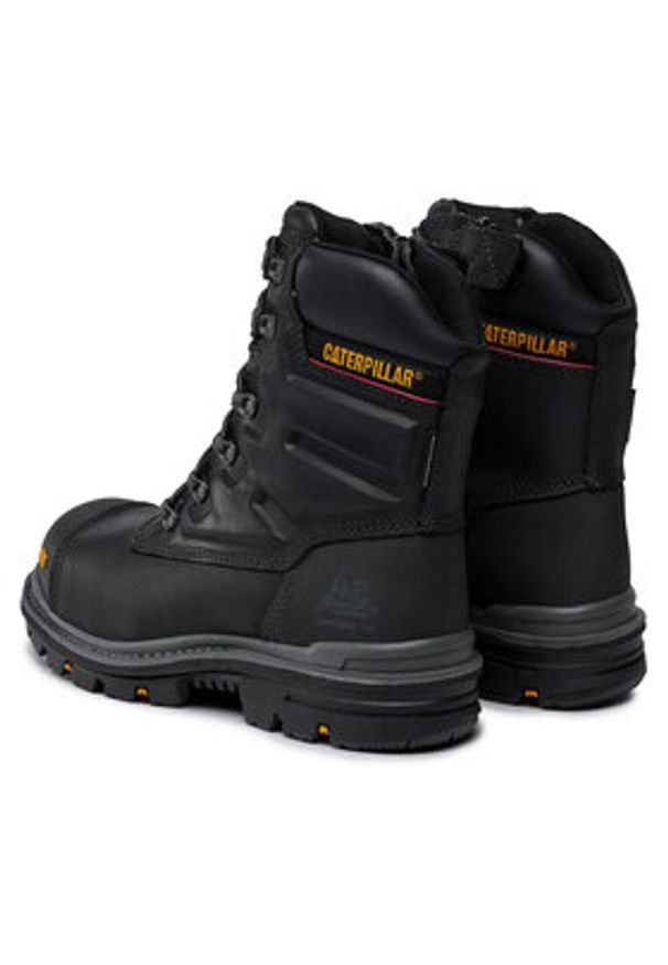 CAT Footwear Trapery Premier 8'' Wr Tx P720150 Czarny. Kolor: czarny. Materiał: skóra, nubuk