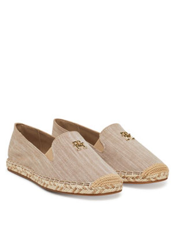 TOMMY HILFIGER - Tommy Hilfiger Espadryle Chambray Espadrille FW0FW08539 Beżowy. Kolor: beżowy. Materiał: materiał