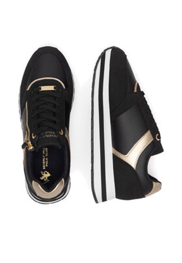 Beverly Hills Polo Club Sneakersy V12-694 Czarny. Kolor: czarny. Materiał: materiał