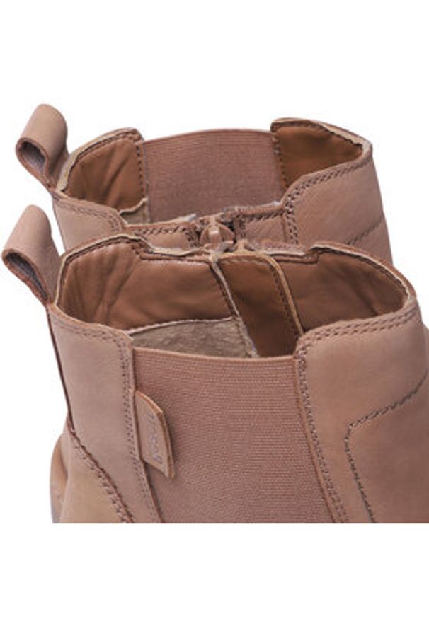 Go Soft Botki WI23-PIKOLA-02 Beżowy. Kolor: beżowy. Materiał: nubuk, skóra