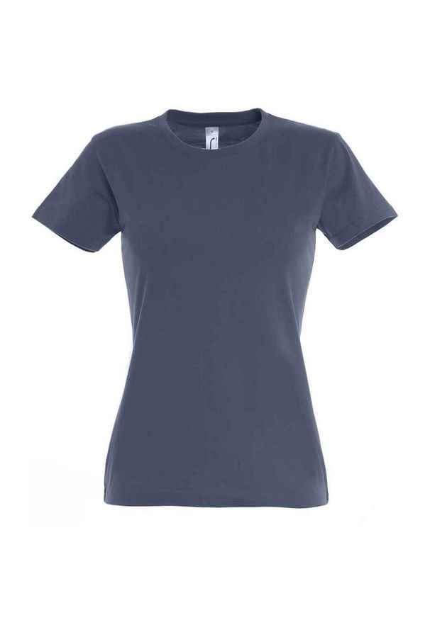 SOL'S - Koszulka Imperial Dla Kobiet. Kolor: niebieski. Sport: turystyka piesza