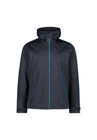 Kurtka trekkingowa z kapturem CMP. Typ kołnierza: kaptur. Kolor: niebieski, szary, wielokolorowy, brązowy. Materiał: puch. Sport: turystyka piesza #1