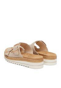 Remonte Klapki CEO-D0Q66-62 Beżowy jasny. Kolor: beżowy. Materiał: skóra, syntetyk #7