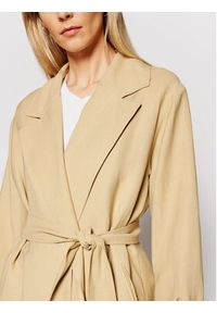 TwinSet - TWINSET Trencz 211TT2580 Beżowy Regular Fit. Kolor: beżowy. Materiał: wiskoza #6