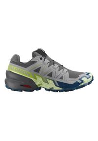 salomon - Buty do biegania męskie Salomon Speedcross 6. Kolor: szary. Materiał: guma, syntetyk, tkanina, materiał. Szerokość cholewki: normalna. Model: Salomon Speedcross. Sport: bieganie