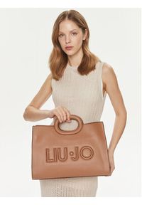 Liu Jo Torebka Ecs L Tote AA4122 E0033 Brązowy. Kolor: brązowy. Materiał: skórzane #5