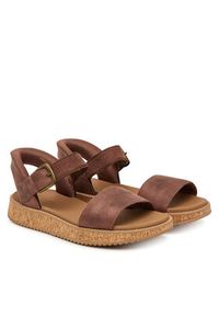 skechers - Skechers Sandały Bobs Sun Vibe 114423/CHOC Brązowy. Kolor: brązowy. Materiał: skóra #4